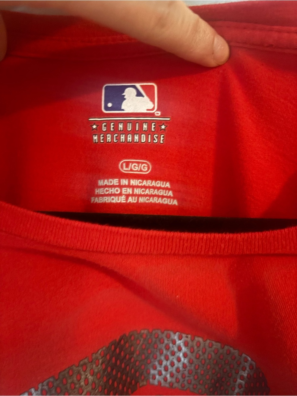 Genuine Merchandise Red Women's Reds Logo Tee - Picture 2 of 3